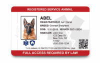 Service Animal ID Card