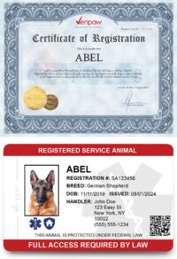 service animal registration